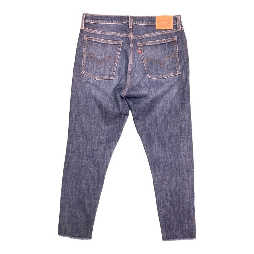 Levi’s Wedgie Skinny Raw Hem Cropped sz 32 Stretch‎ Highrise - Picture 4 of 10